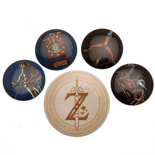 The Legend Of Zelda Button Badge Set