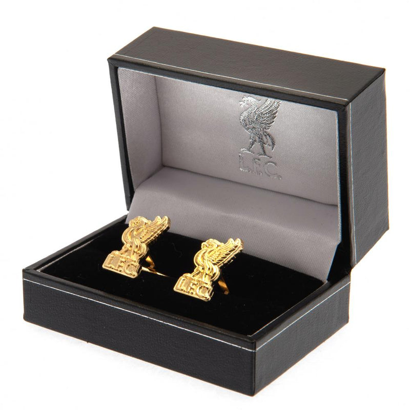 Liverpool FC Gold Plated Liverbird Cufflinks