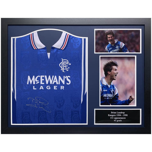 Rangers FC Laudrup Signed Shirt (Framed)