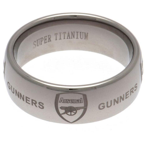 Arsenal FC Super Titanium Ring Medium