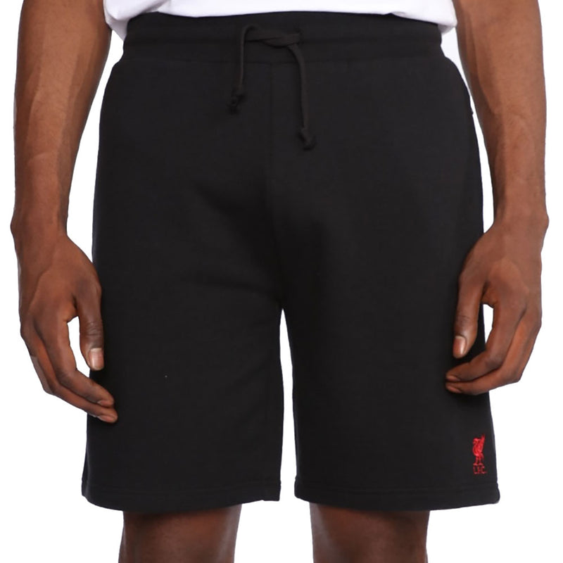 Liverpool FC Sweat Shorts Mens Black Small