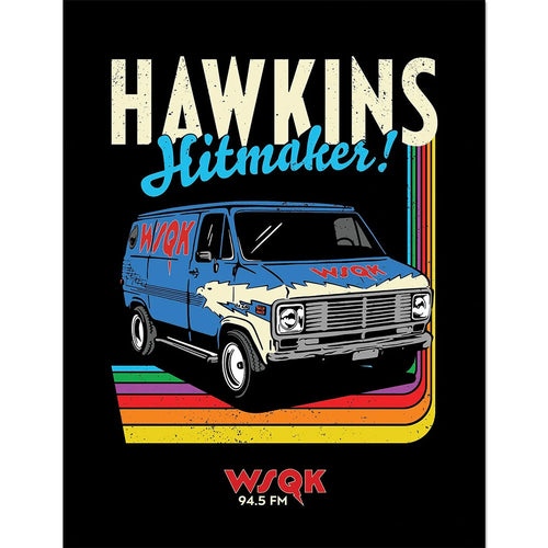 Stranger Things Hawkins Hitmakers Framed Picture 16 x 12