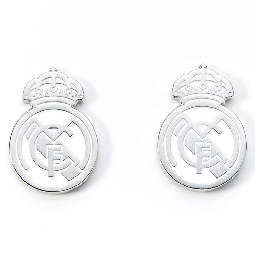Real Madrid CF Silver Plated Formed Cufflinks